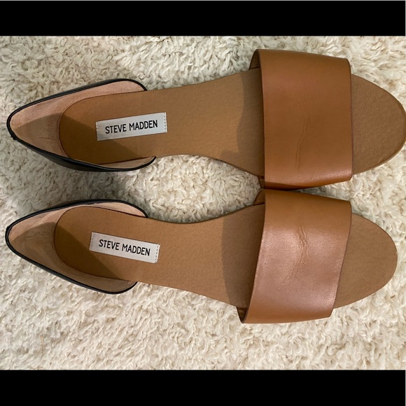 steve madden peep toe flats